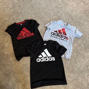 3 youth size small Adidas tops